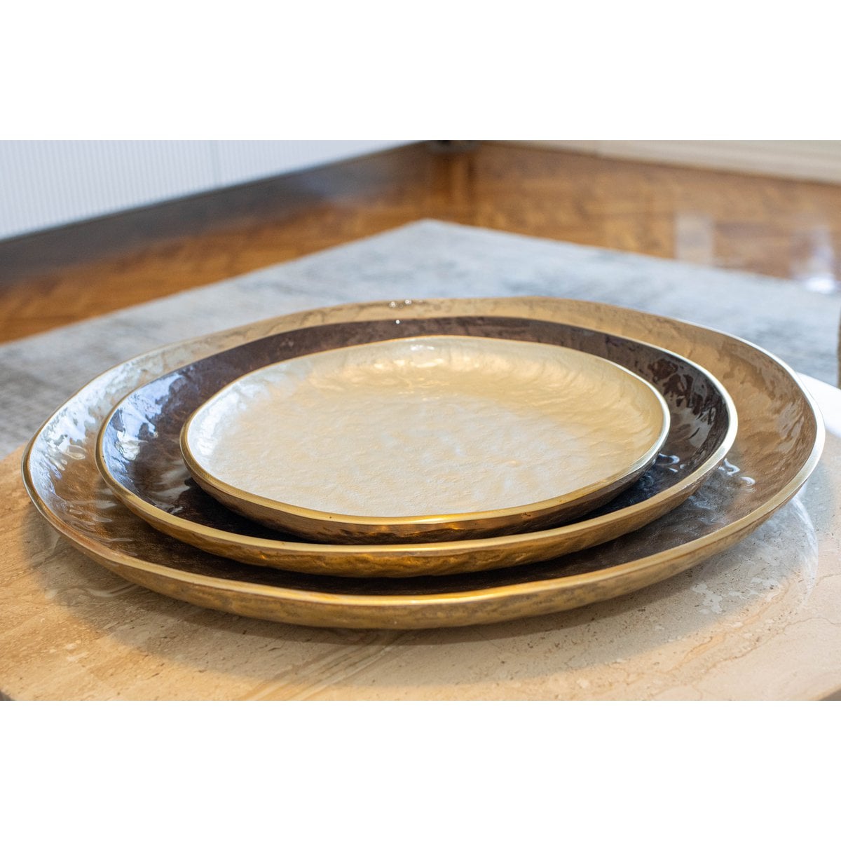 Round sand decorative cut 48x48x4.5cm