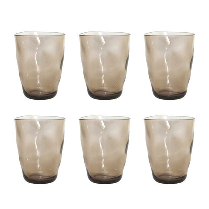 Acrylic brown water glasses - Lot of 6