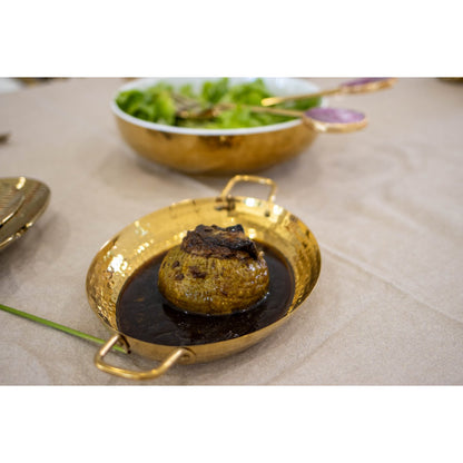 Golden oval saucepan 25x18.5x4cm