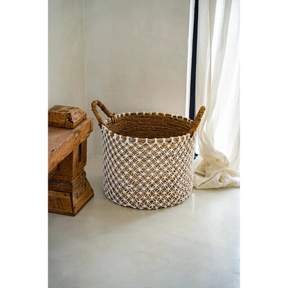 The Crossed Stitched Macrame Basket - L