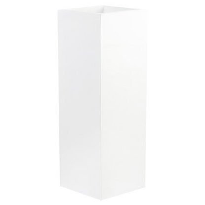 Column/planter - Mont Blanc Shiny White L35 x B35 x H80cm