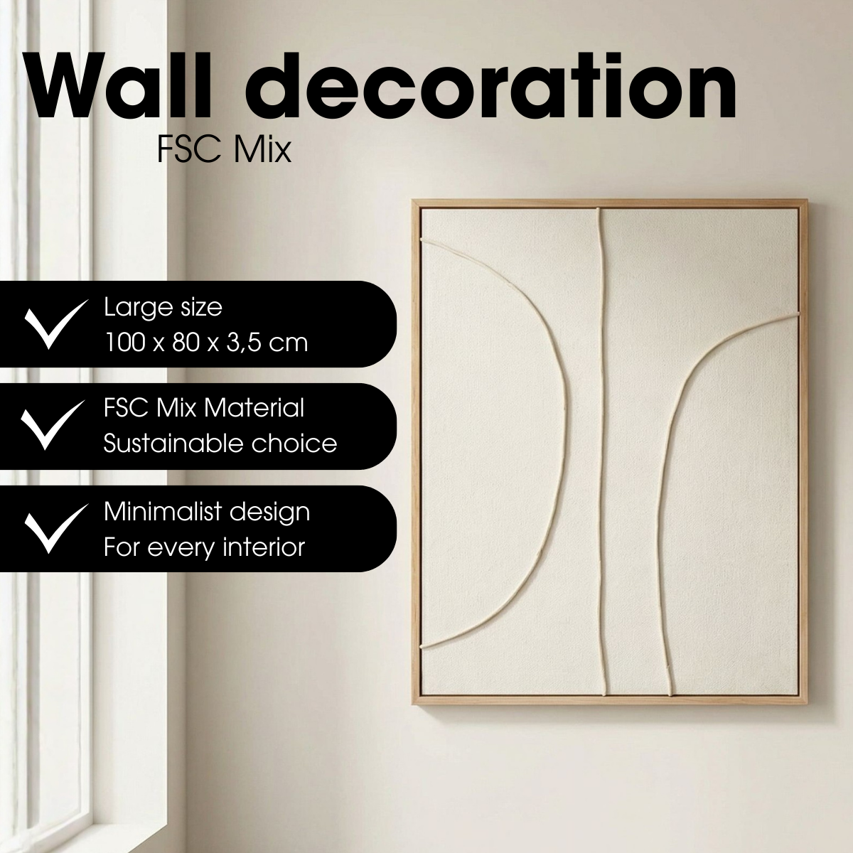 Wall decoration Beige