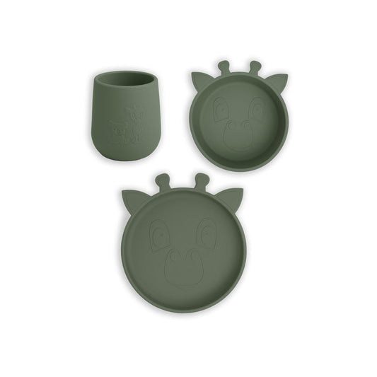 Judi silicone dinner set 3-pack Giraf