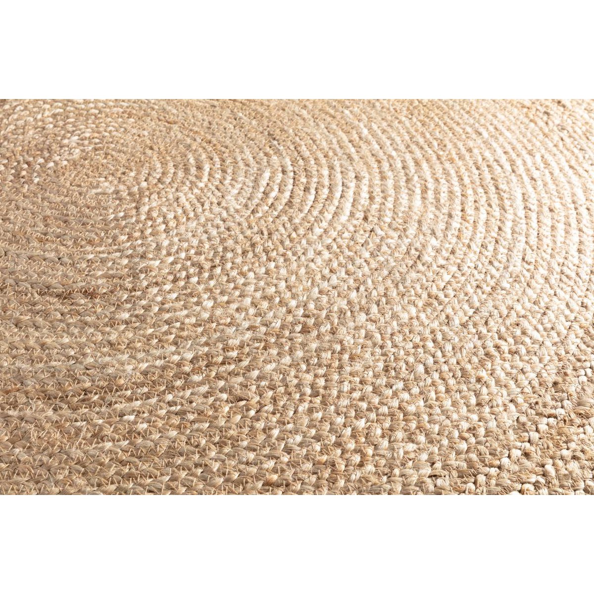 Natural jute round rug NATURA