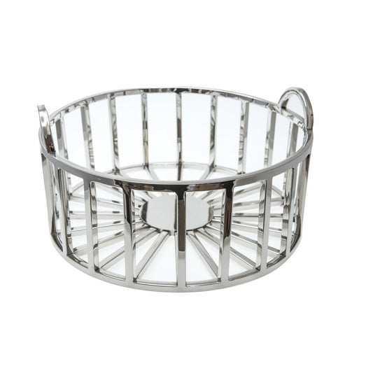 DECO BASKET WITH HANDLES D35CM