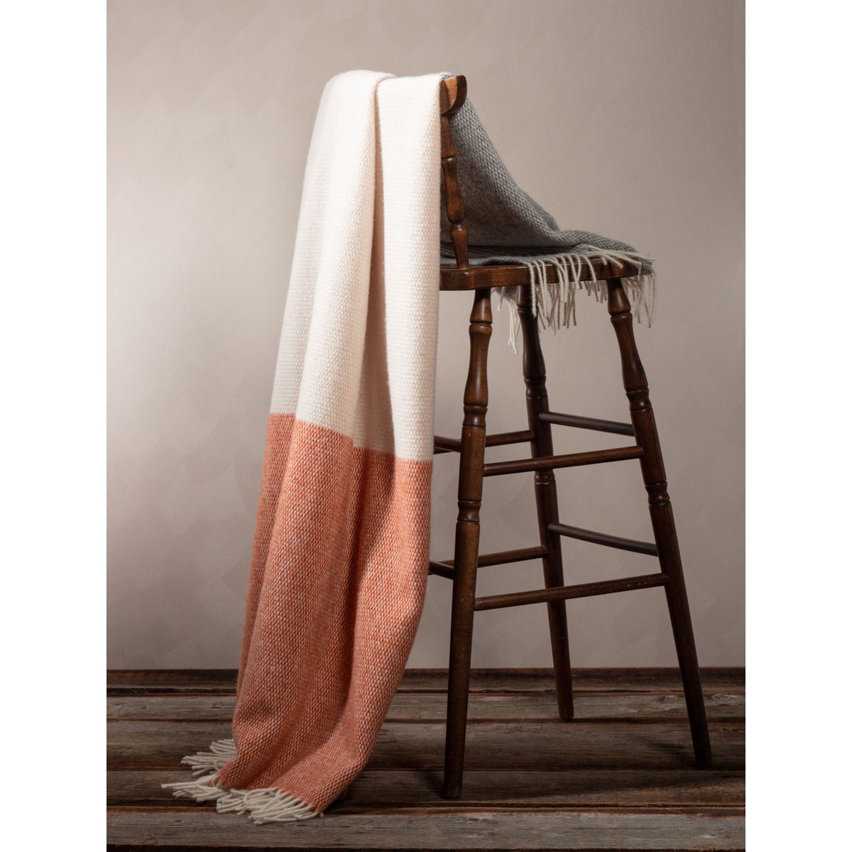 Wool  Throw Blanket CITY STRIPE