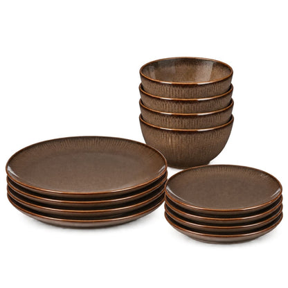 Crockery set Nusa Brown