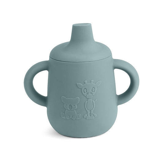 Aiko silicone cup with sippy lid