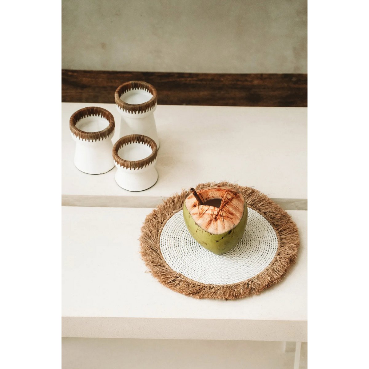 The Pretty Candle Holder - White Natural - S