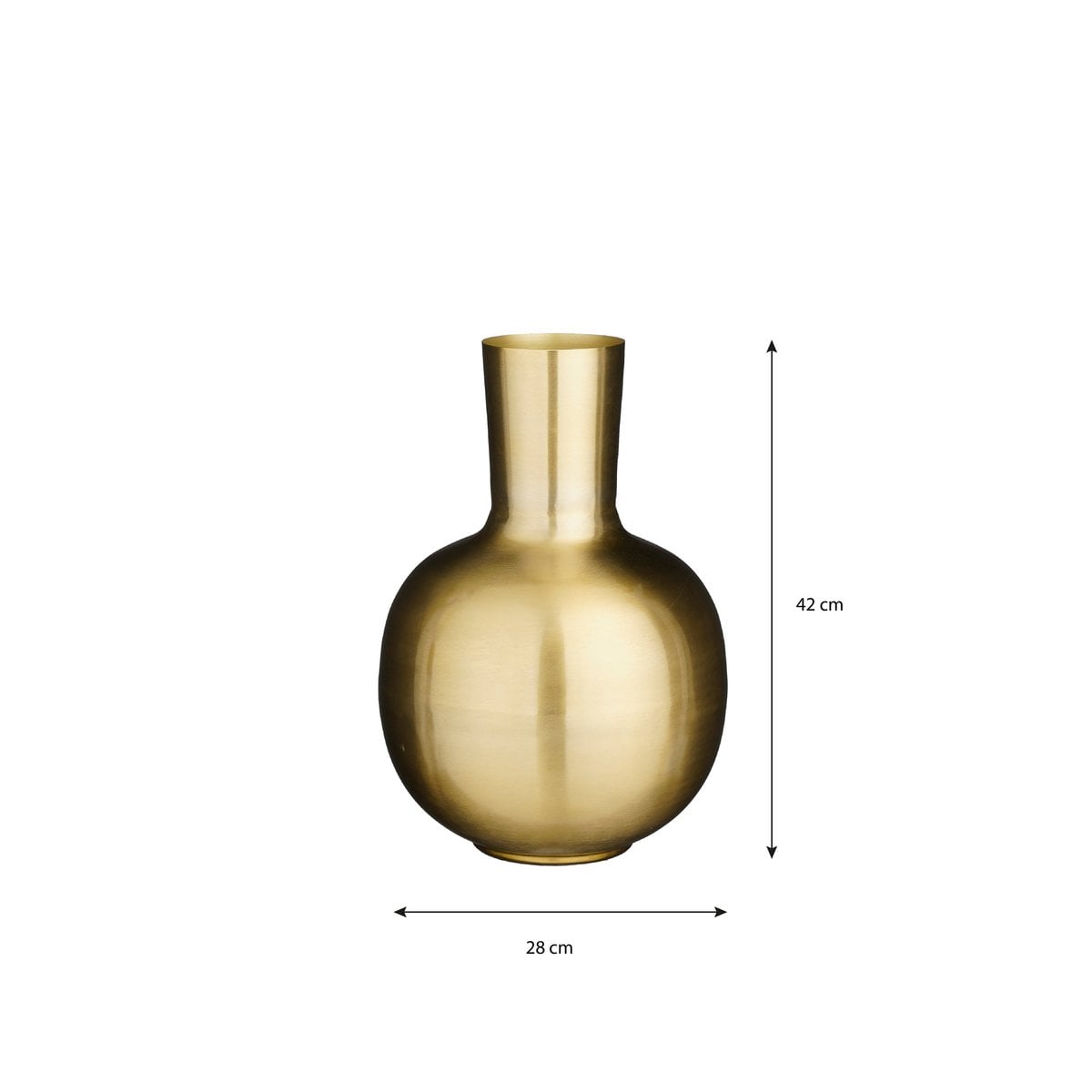 Vase Dara Gold