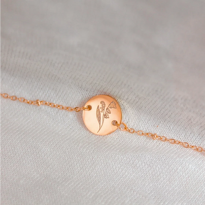 Birthday Flower Bracelet - Rosé Gold (to be ordered monthly)
