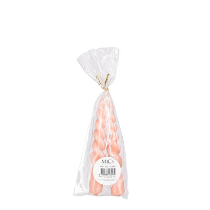 Dinner candle Twist Pink
