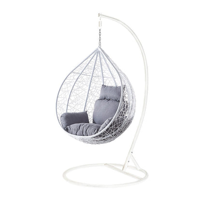 Metal hanging basket "Style" white 3 parts