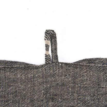 The Linen Dash Kitchen Towel - Natural Black - 50x70