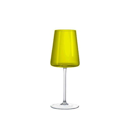 400ml 6 -colored wine glasses - Lot of 6