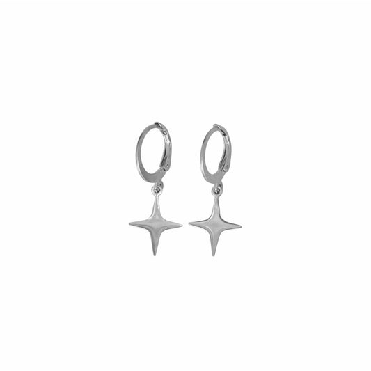 Star Earrings - Silver