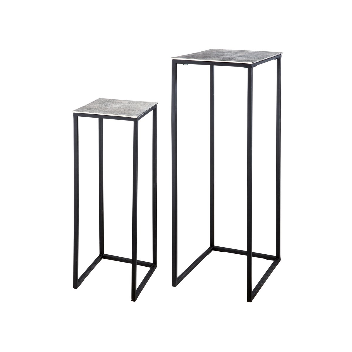 Aluminum side table "Quadro" Series 2