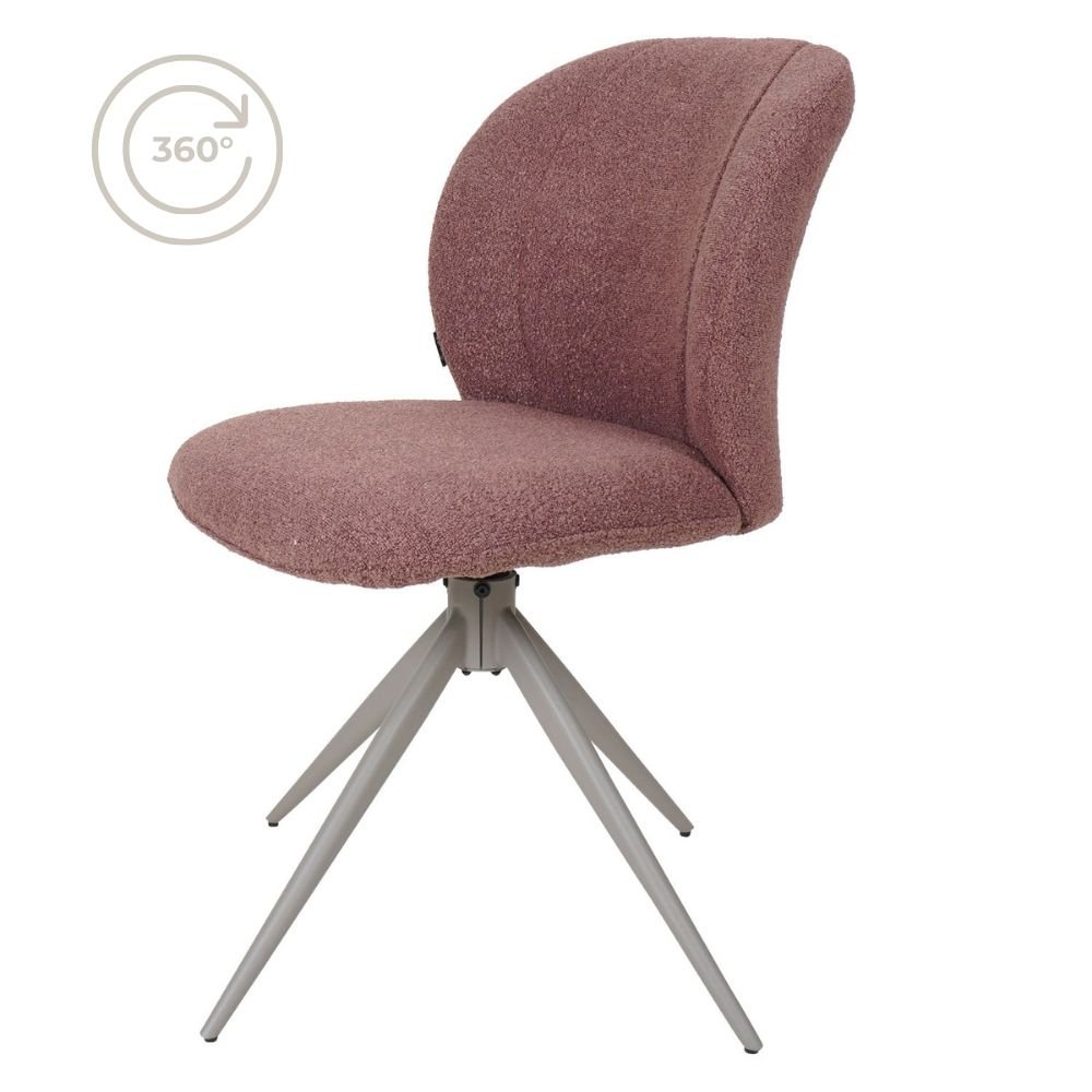 Dining room chair Cosmo - Bouclé - Terra