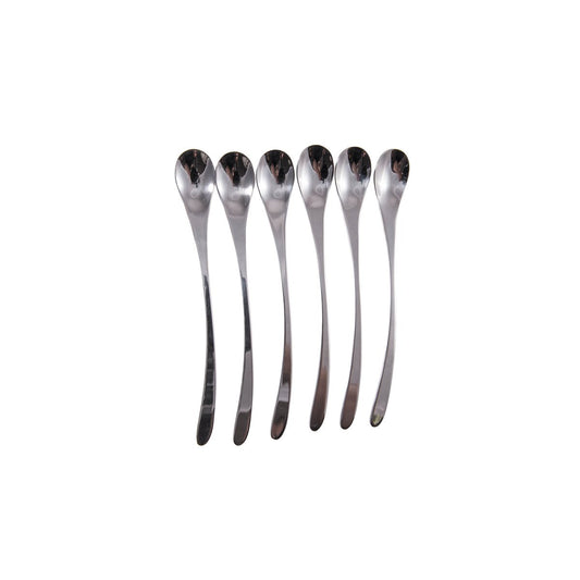 SET 6 LONG SPOONS 22CM