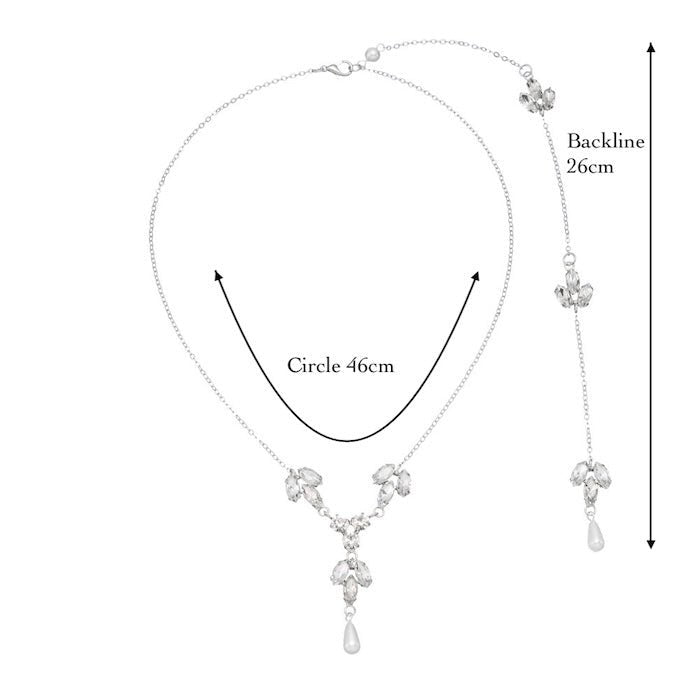 Bridal Back Necklace for the Wedding
