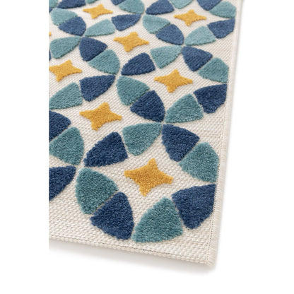 Indoor outdoor rug with sculpted effect LISBON