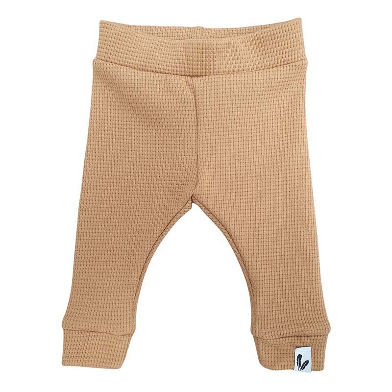 Newborn pants waffle camel