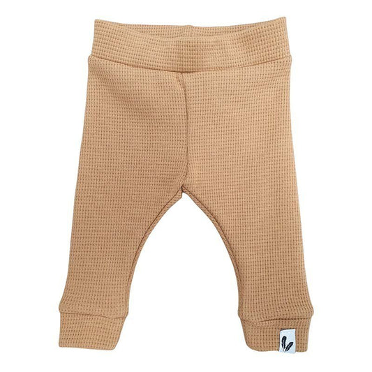 Newborn pants waffle camel