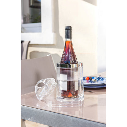ACRYLIC ICE BUCKET WITH TONGS AND LID