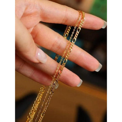 Double-Chain Malachite Pendant Necklace