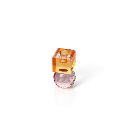 The Citrine & Rose Quartz Candle Holder