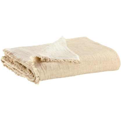 Recycled plaid Bruna Ivory 130 x 180