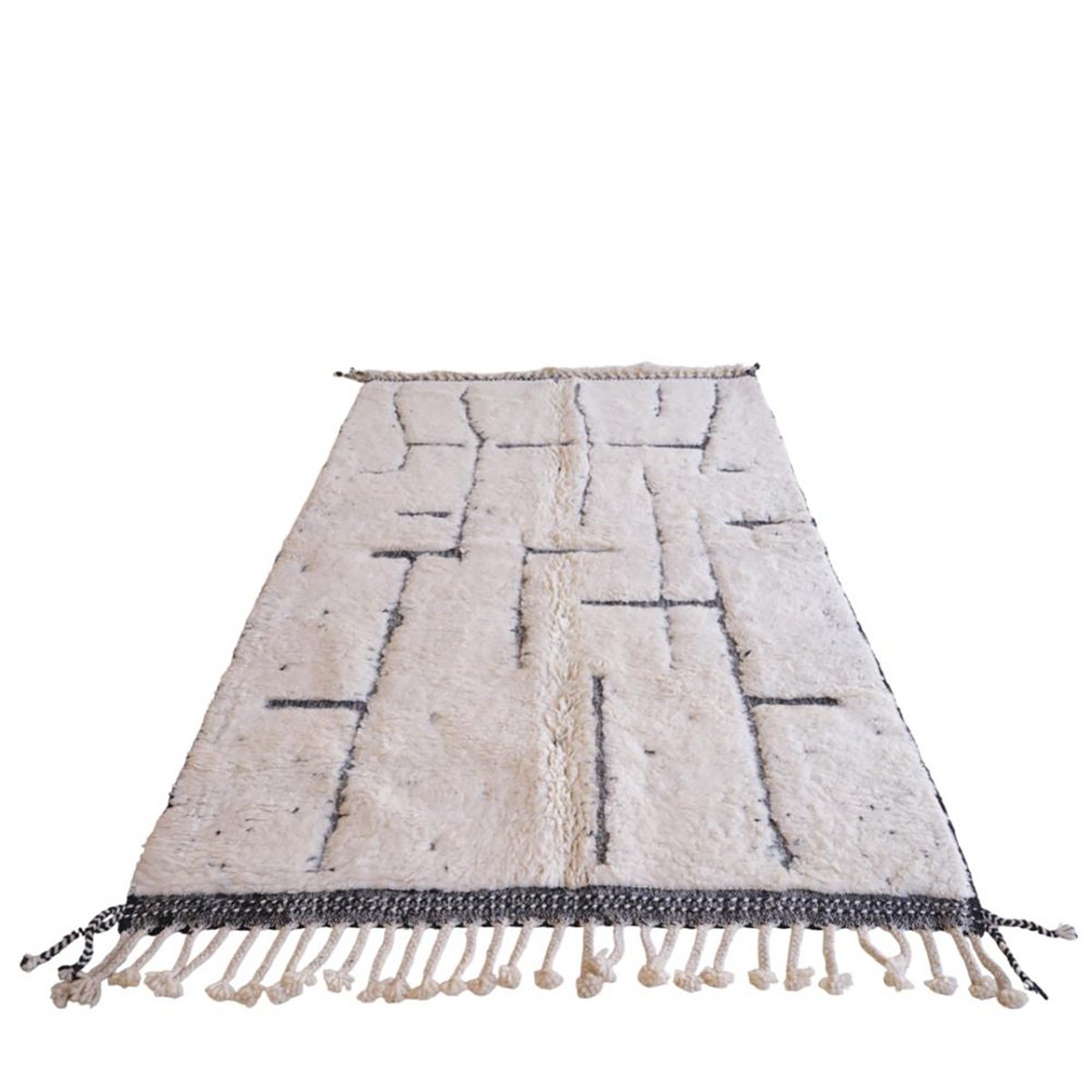 Pure wool Moroccan Berber rug 152 x 244 cm