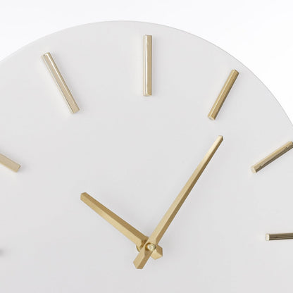 Wall clock Brixen White