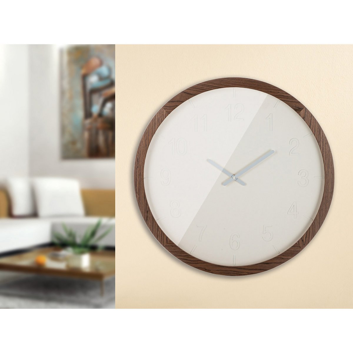 Wall clock round Schlichto H.60 cm