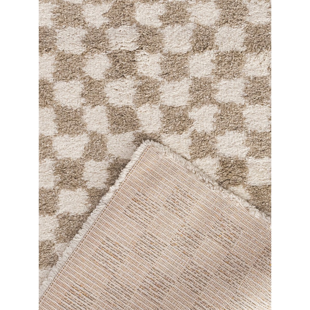 CHECKERS Soft and Comfortable High Pile Rug