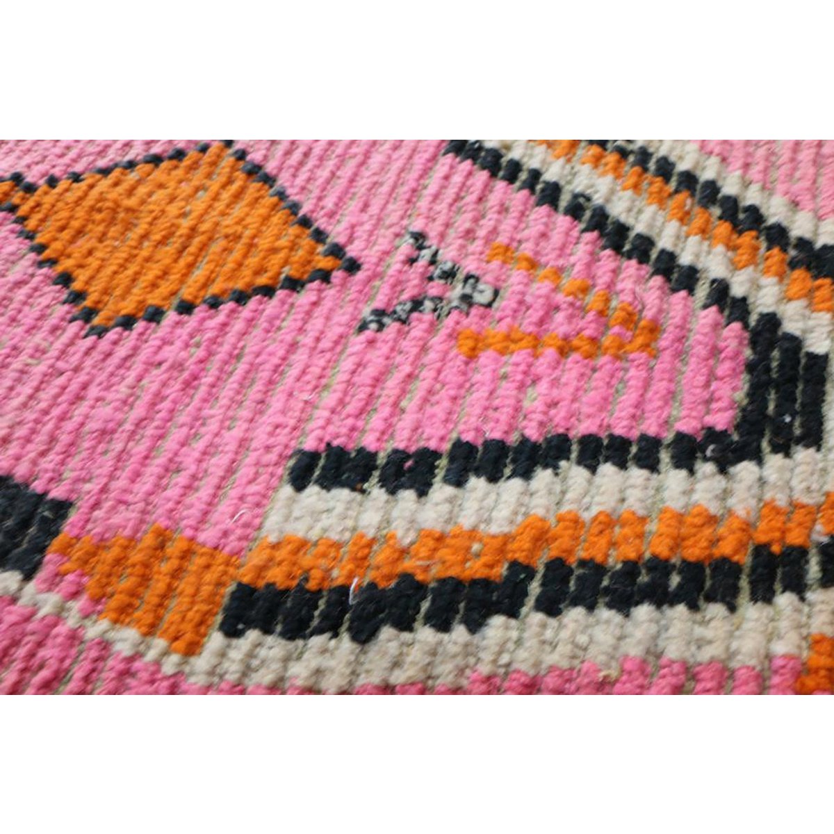 Pure wool Moroccan Berber hallway rug 76 x 355 cm