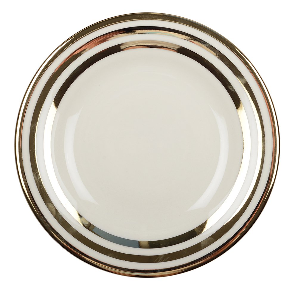 ASSIETTES PLATES TRIPLE FILET OR 27CM