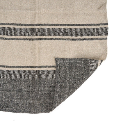 The Linen Smudge Kitchen Towel - Natural Black - 50x70