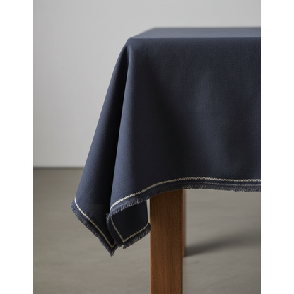 The Tuscany Tablecloth - Black Natural - 150x300