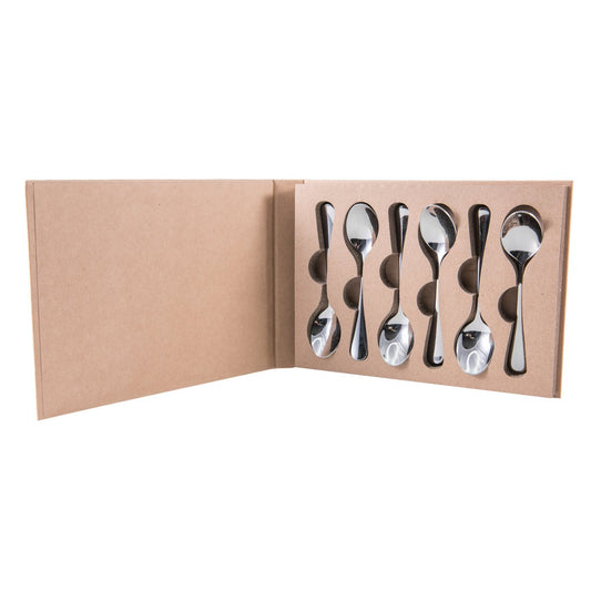 SET 6 STAINLESS STEEL SPOONS