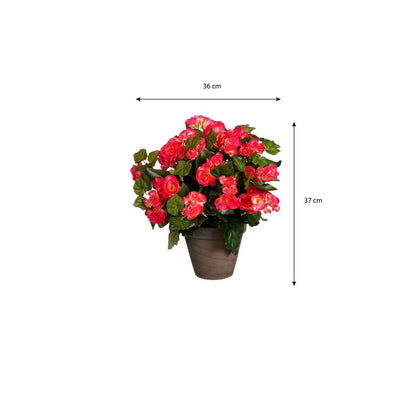 Artificial plant Begonia Dark pink
