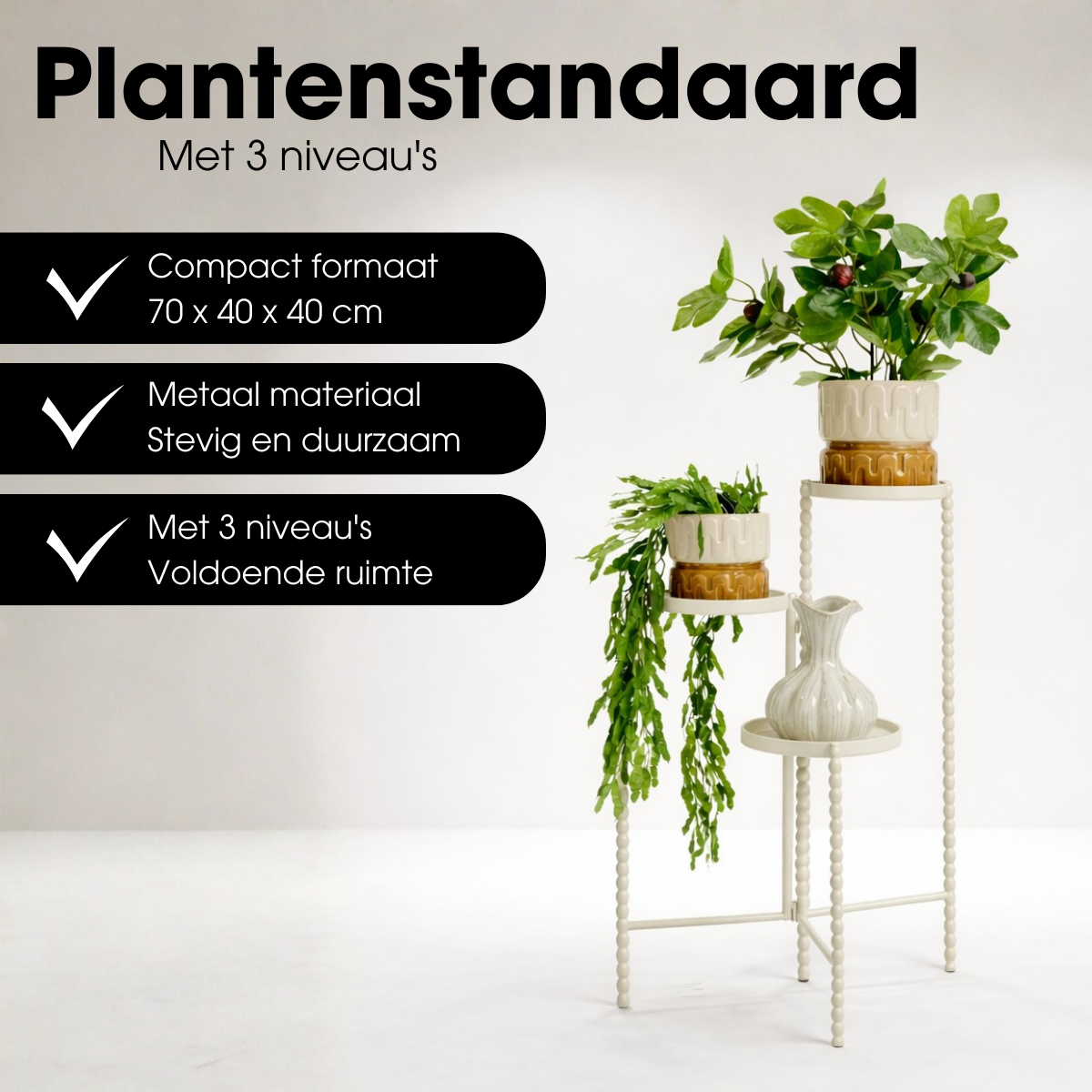 Plant stand Salvo Off-white