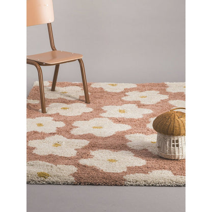 Tapis enfant épais et confortable FLEURS