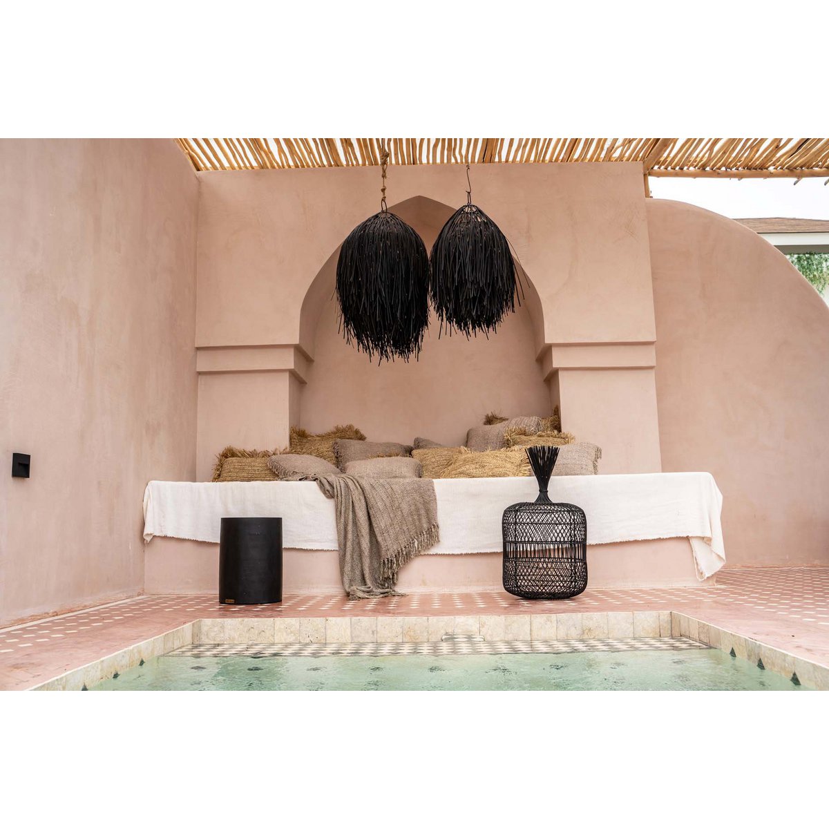 The Tribe Stool - Natural Black