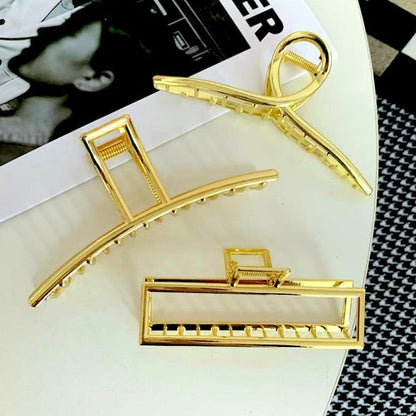 Minimalist Line Large Claw Metal Hair Clips