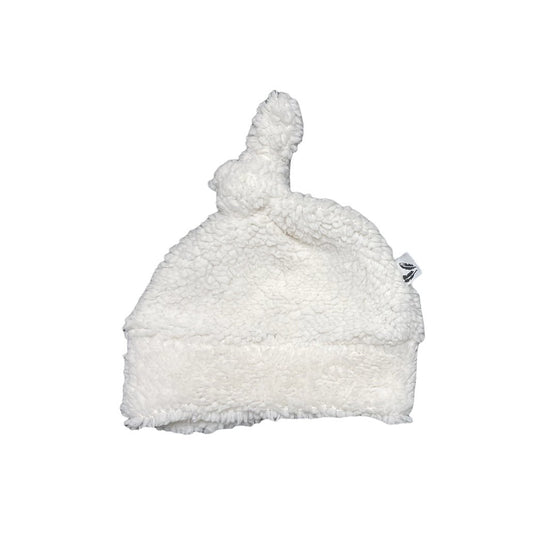 Knotted hat teddy natural