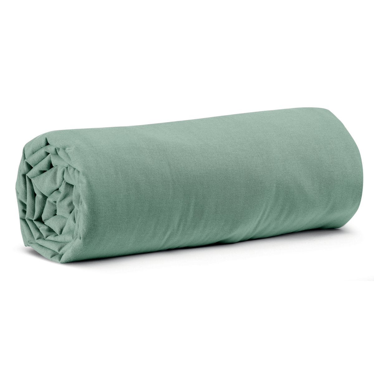 Drap housse Calita Sauge 180x200 bonnet 30 cm