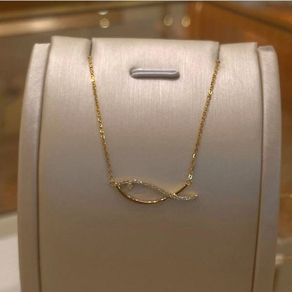 Dazzling Fish Gold Vermeil Necklace