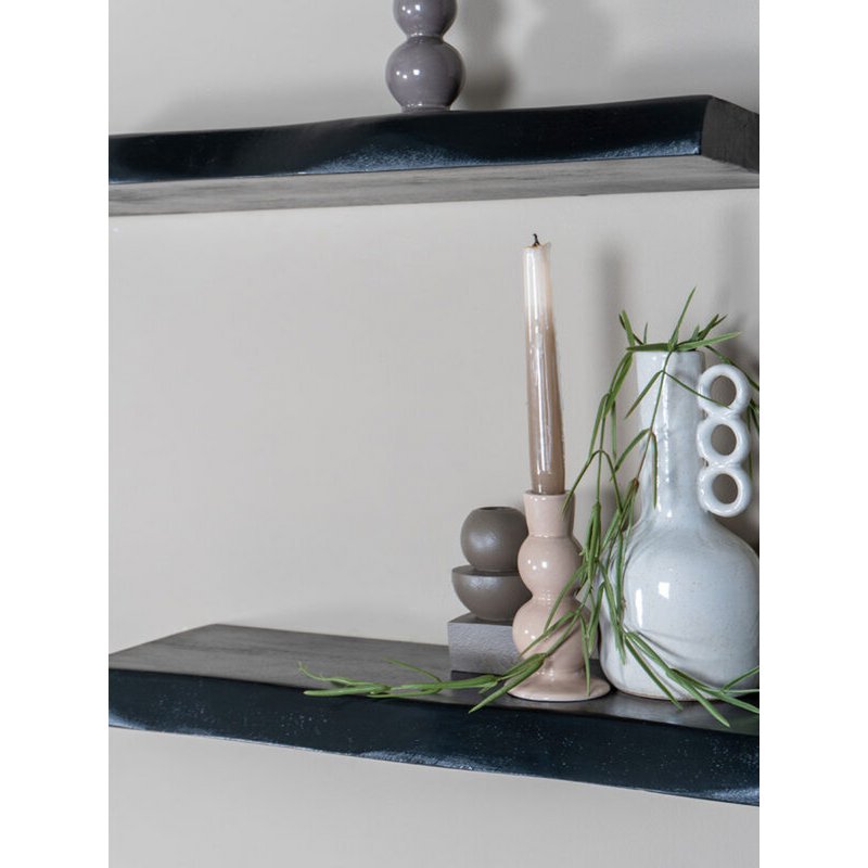 Wall shelf Pure Black Mango Wood 120 cm