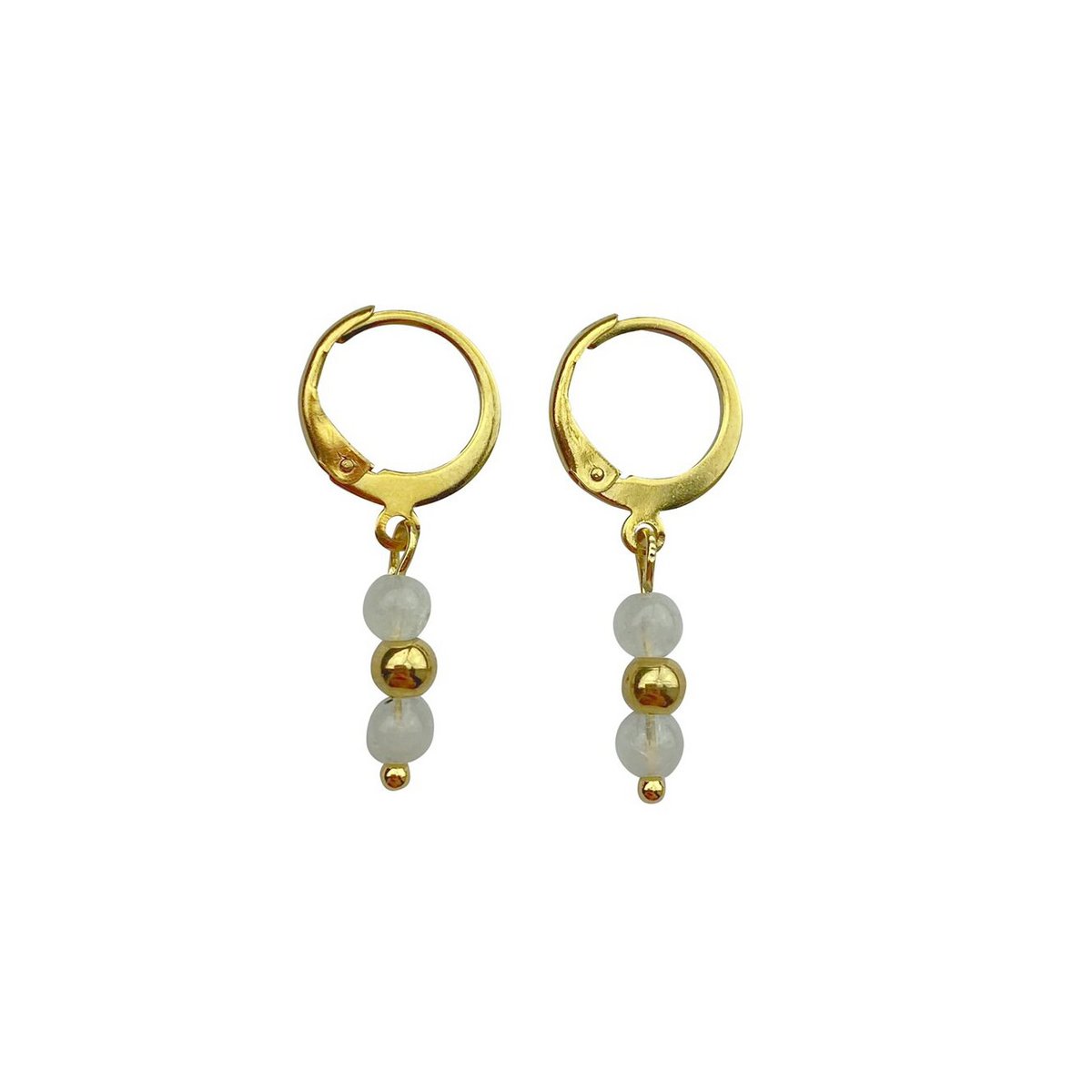 Earrings Moonstones - Gold